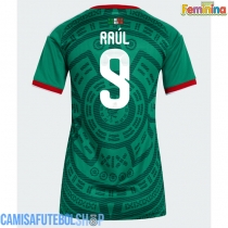 Camisa de time de futebol México Raul Jimenez #9 Replicas 1º Equipamento Feminina Mundo 2026 Manga Curta